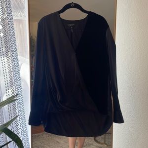 Rag and Bone Silky blouse with velvet detail